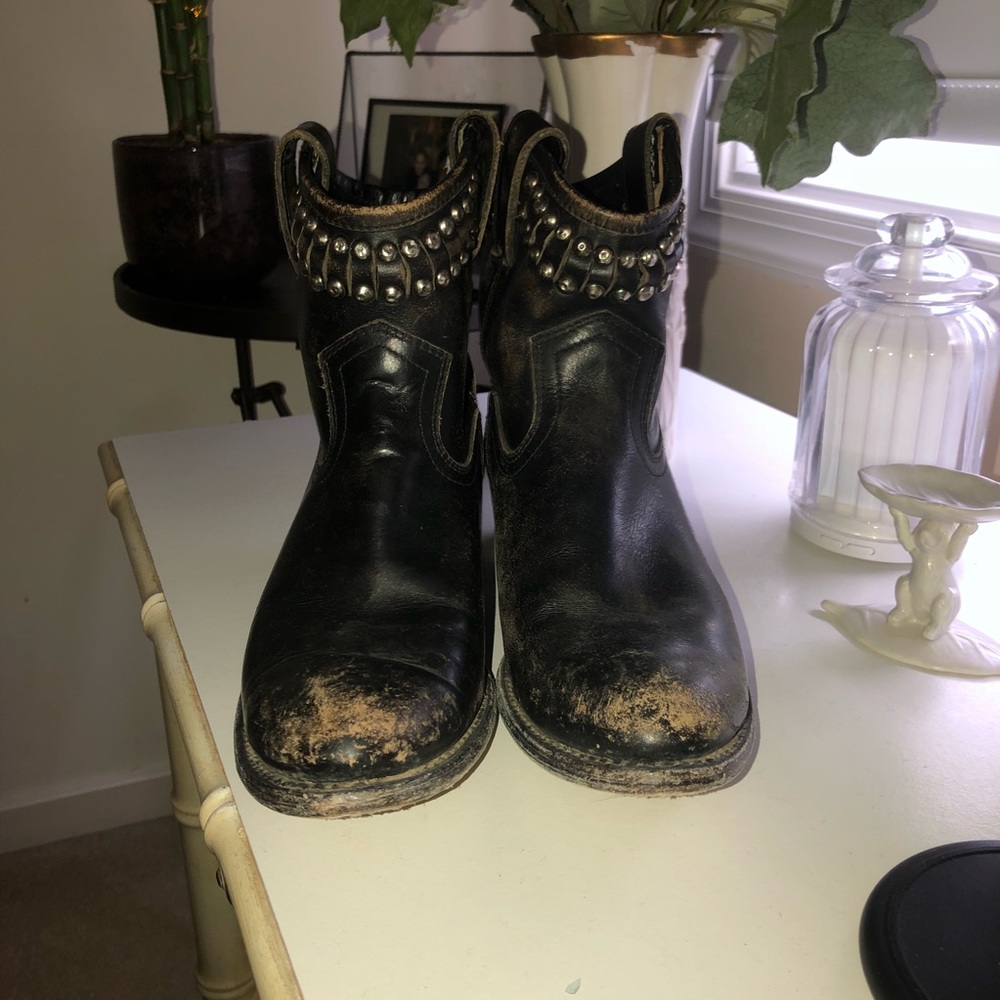 Frye Diana Studded Ankle Boots